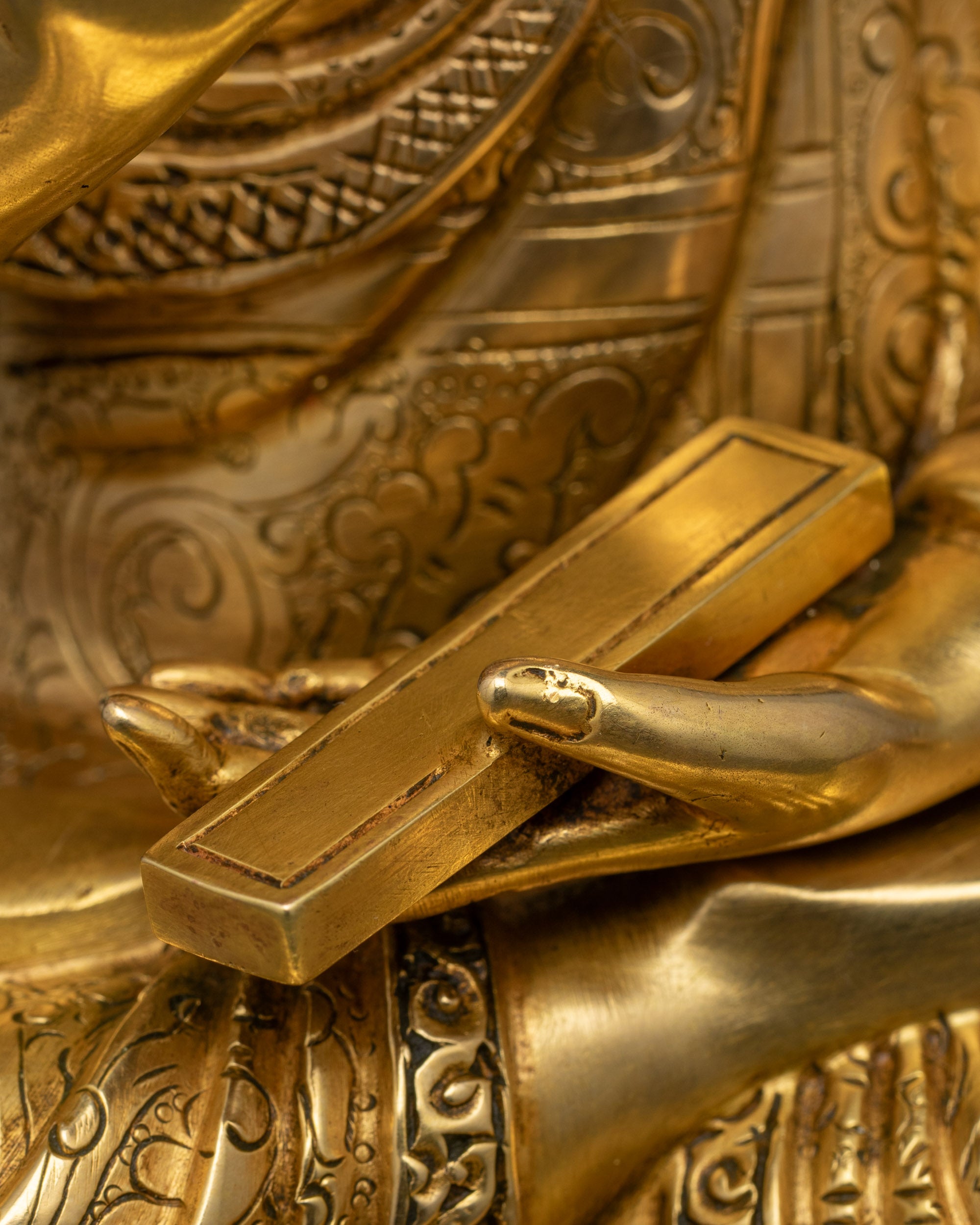 Authentic Tsongkhapa Statue Set | Traditional Buddhist Craftsmanship