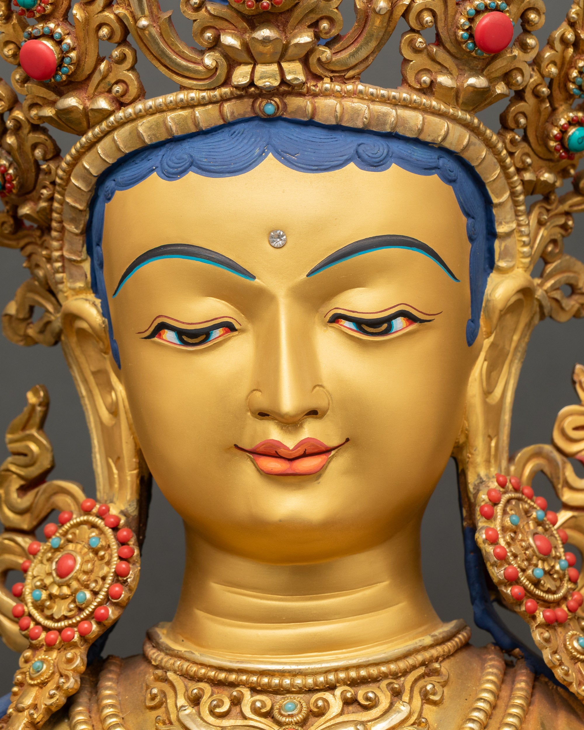 Green Tara Statue | Spiritual Guardian and Meditation Altar Figure