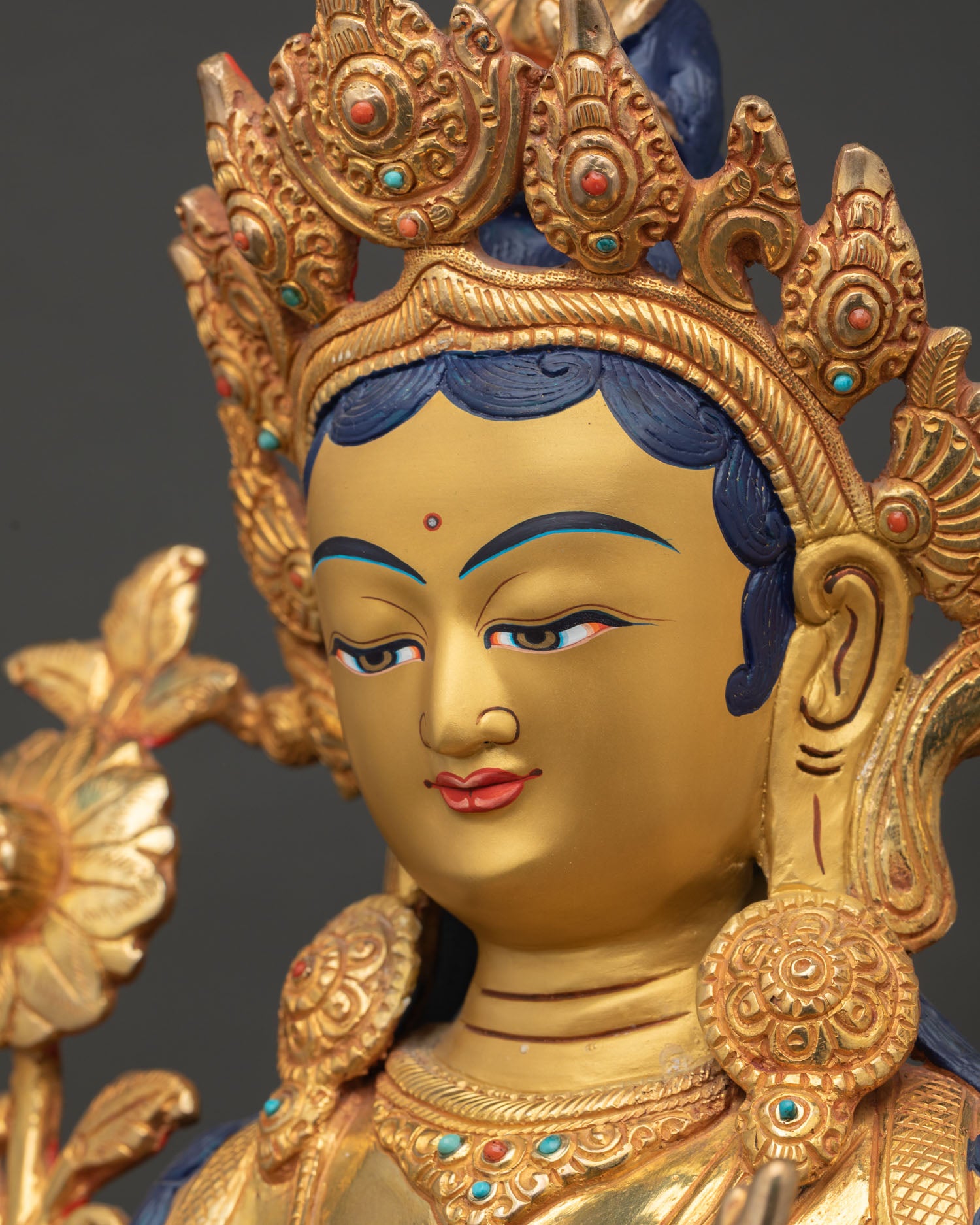 Green Tara Statue | Hand-Carved Nepalese Artwork