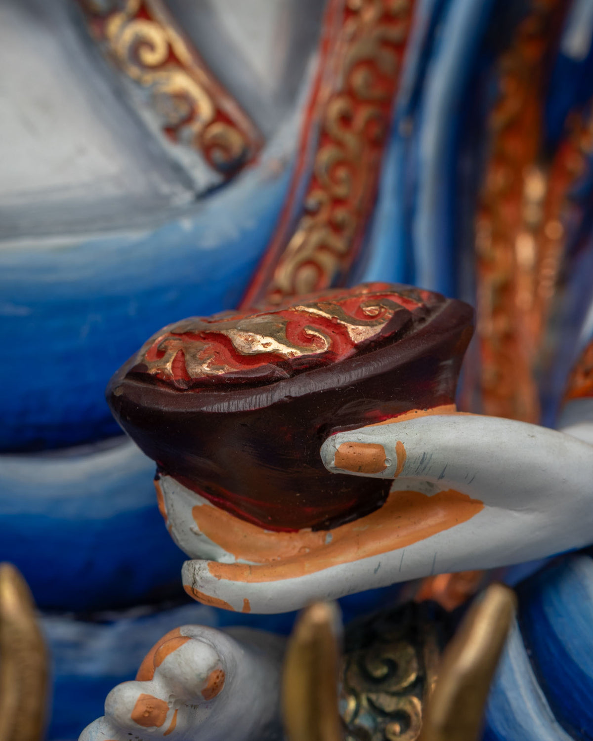 Hand-painted Marpa Statue Set | Revered Kagyu Lineage Founders