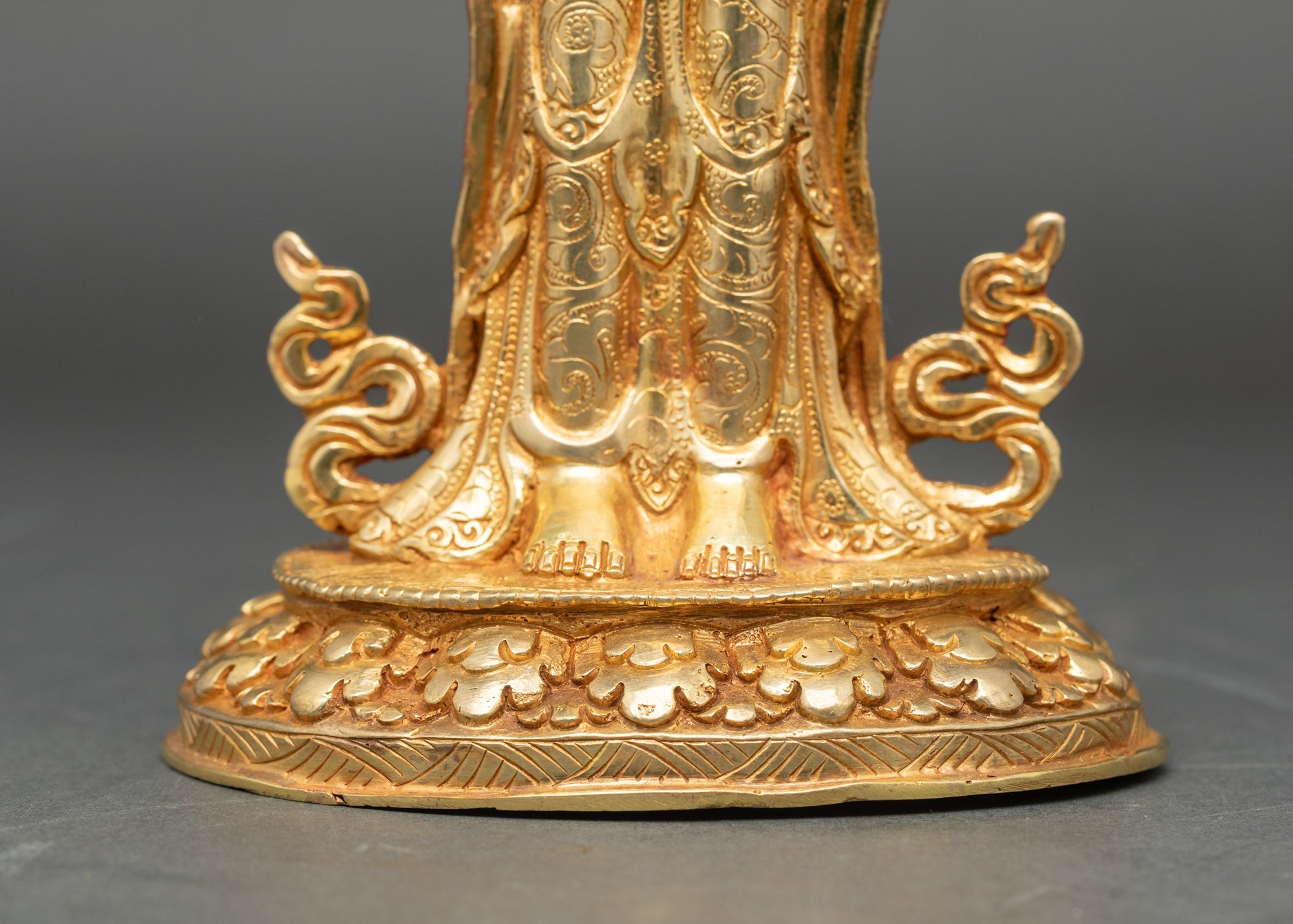 Guru Padmasambhava Statue with Ornate Throne | Buddhist Art & Decor