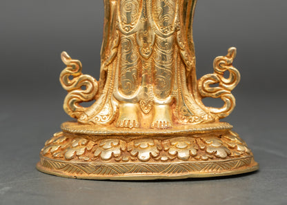 Guru Padmasambhava Statue with Ornate Throne | Buddhist Art & Decor