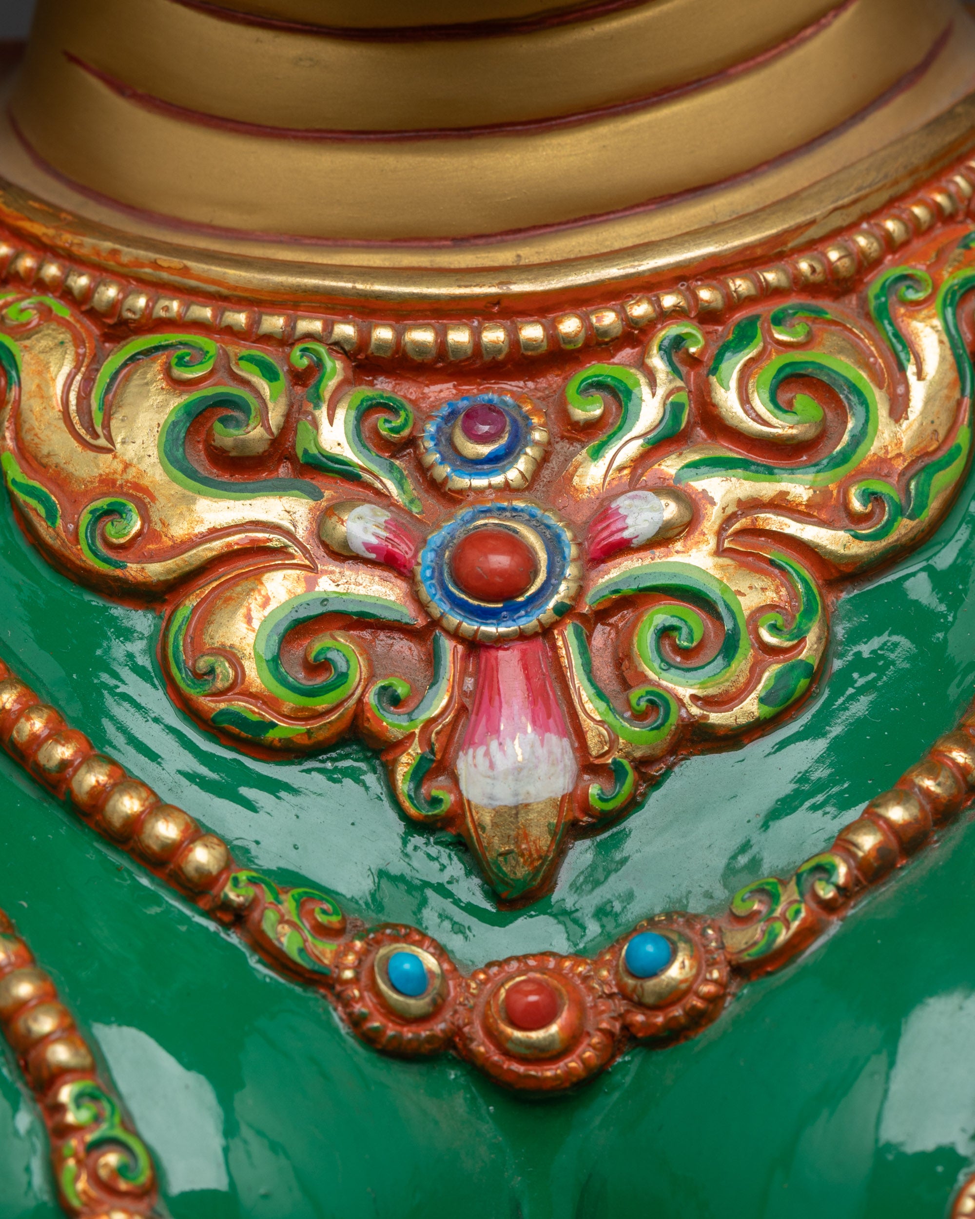 Divine Green Tara Statue | Hand-Carved Buddhist Goddess of Liberation