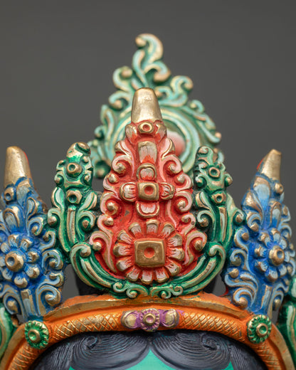Green Tara Statue | Female Bodhisattva Buddhist Icon
