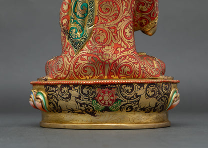 Lama Tsongkhapa Statue Set – Authentic Tibetan Art