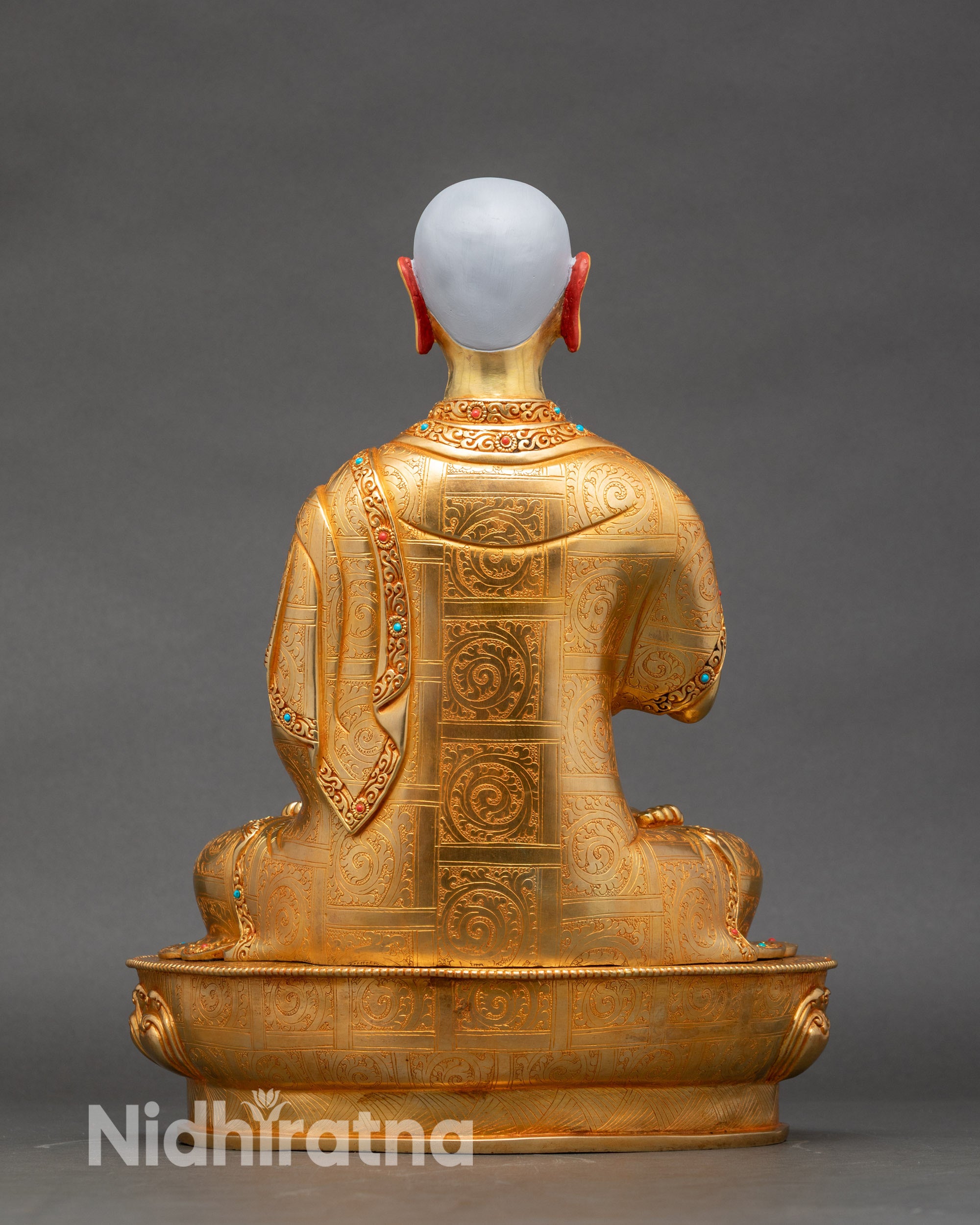 Tsongkhapa Statue Set | Handcrafted Tibetan Buddhist Figurines