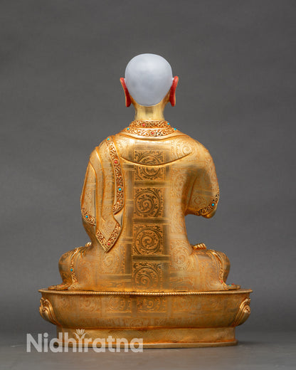 Tsongkhapa Statue Set | Handcrafted Tibetan Buddhist Figurines