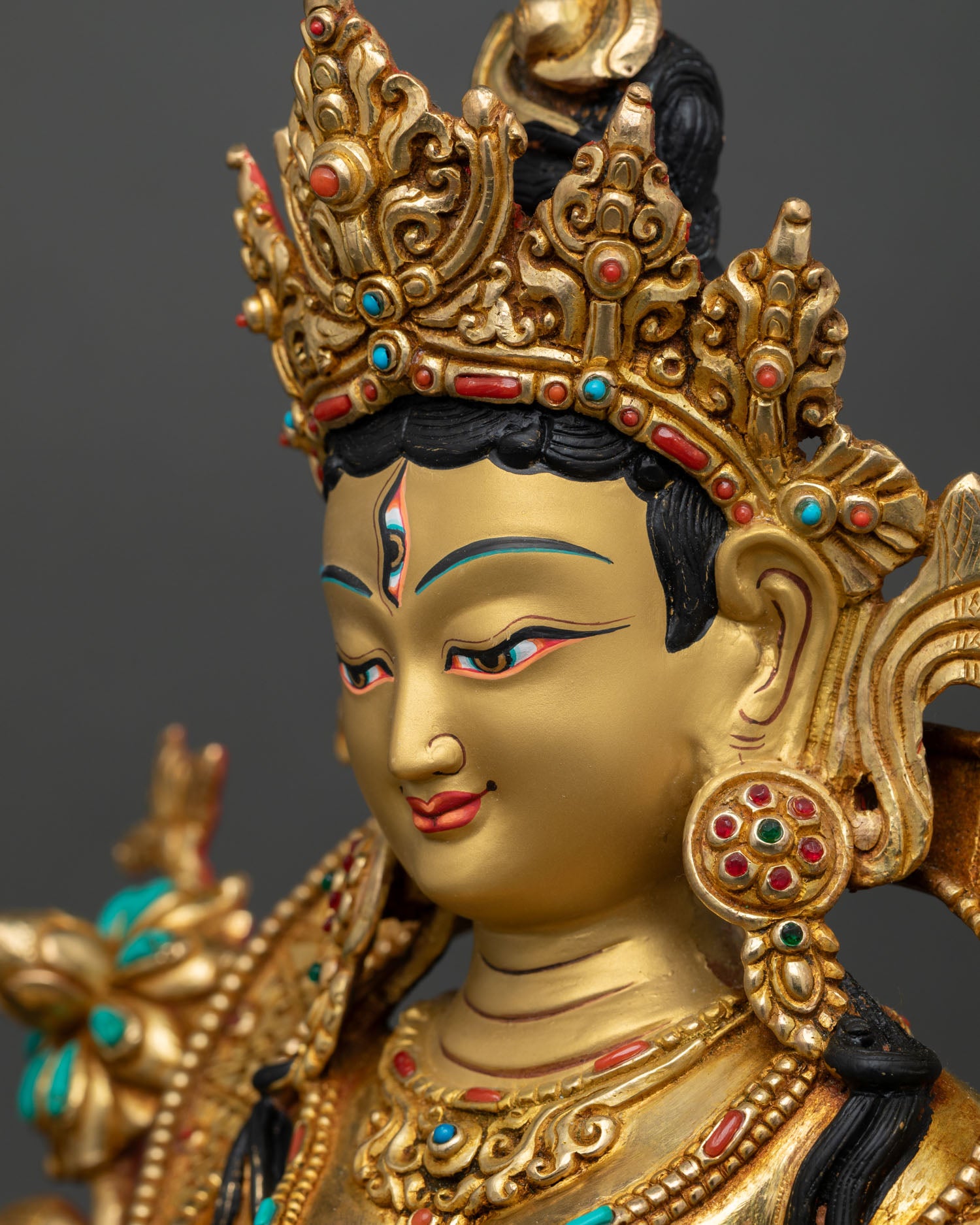 White Tara Statue | Handmade Nepalese Spiritual Artwork