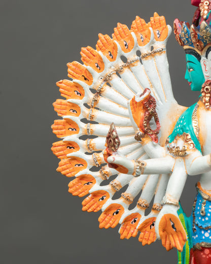 1000 Armed Chenrezig Statue | Tibetan Buddhist Artwork