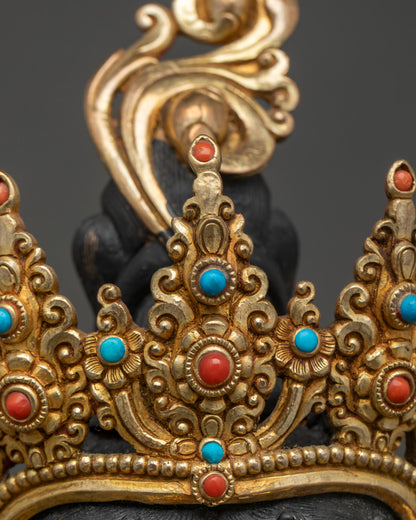 Large Green Tara Statue | Nepalese Lost-Wax Crafted Art