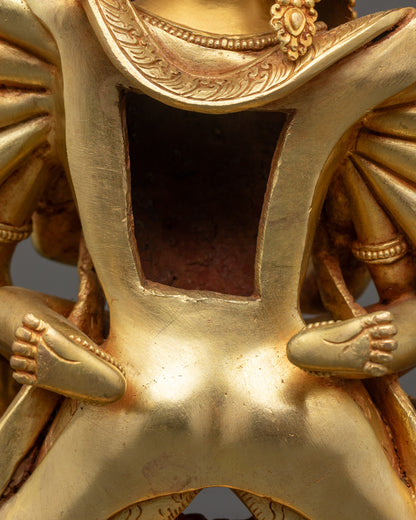 Khorlo Demchog Yab Yum Statue | Tantric Buddhist Sculpture from Nepal