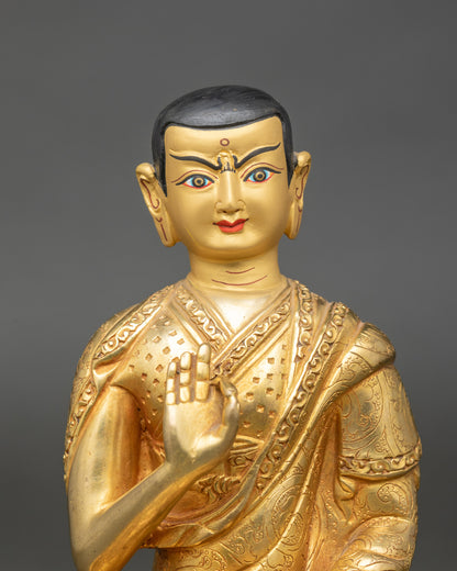 Je Tsongkhapa Statue Set – Handmade Buddhist Master Figures