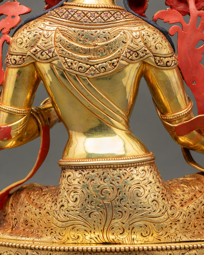 Harmonious Green Tara Sculpture | Nepalese Enlightenment Icon