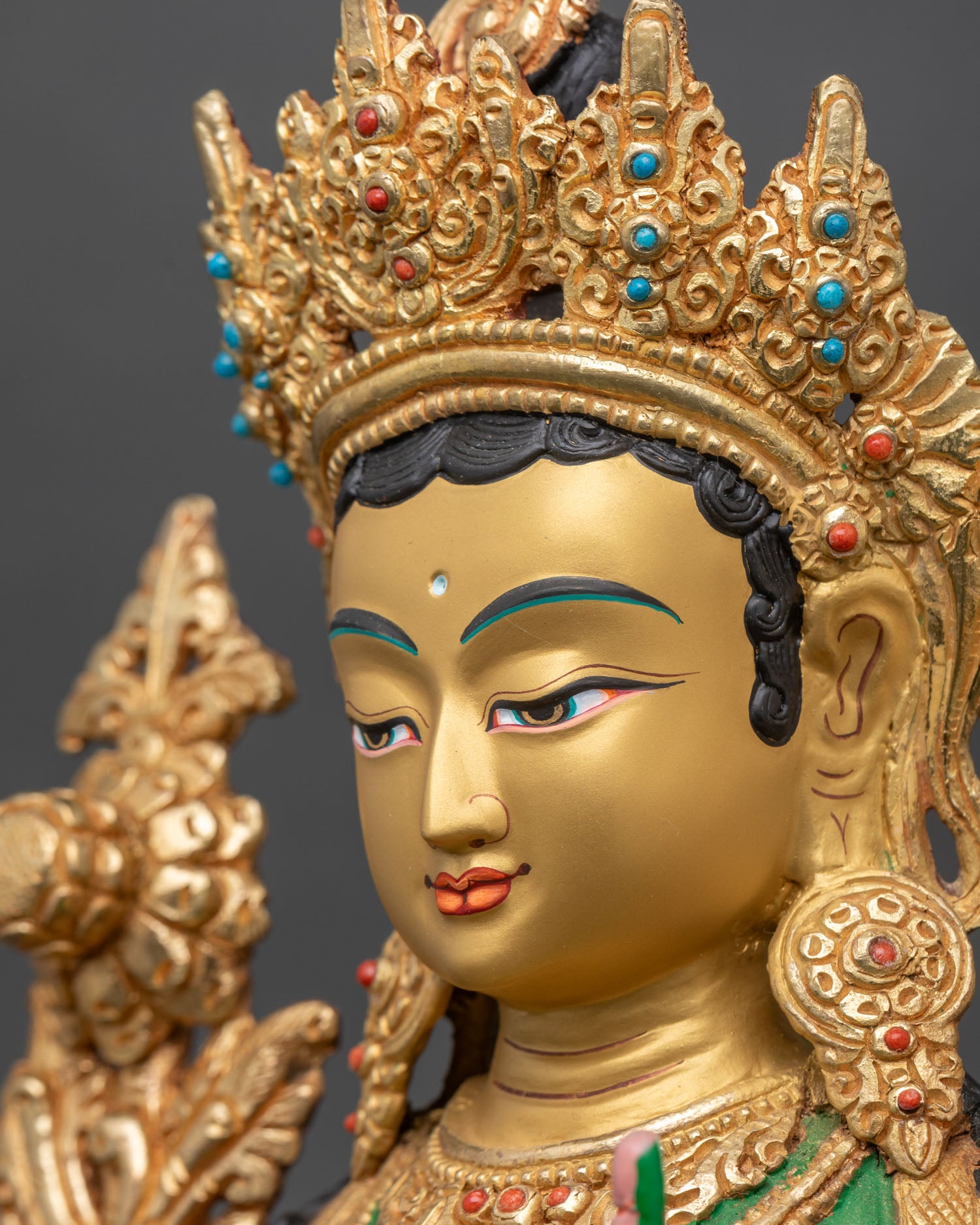 Green Tara Buddhist Statue – Divine Protection & Spiritual Decor