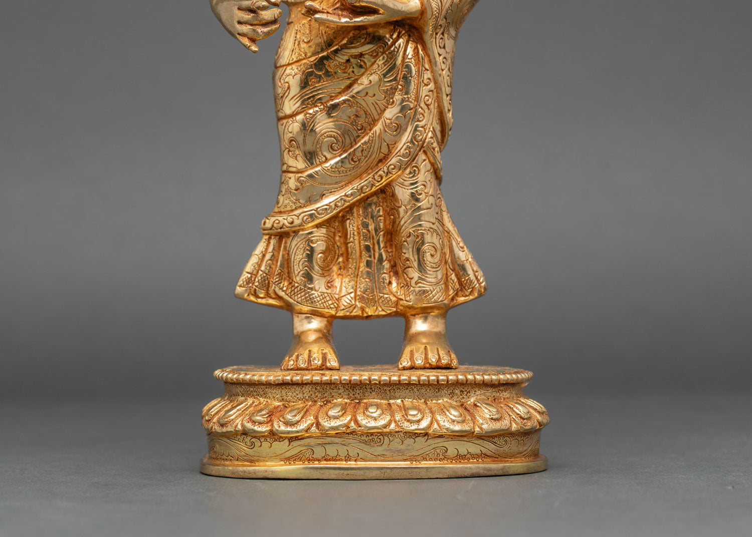 Buddha Two Disciples | Nepalese Handmade Sacred Sculpture