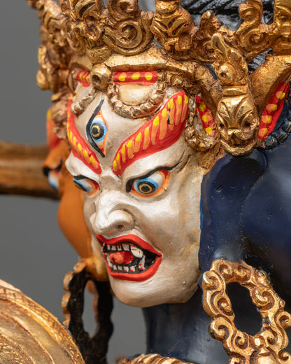 Colorful Kalachakra Statue | The Wheel of Time in Buddhism