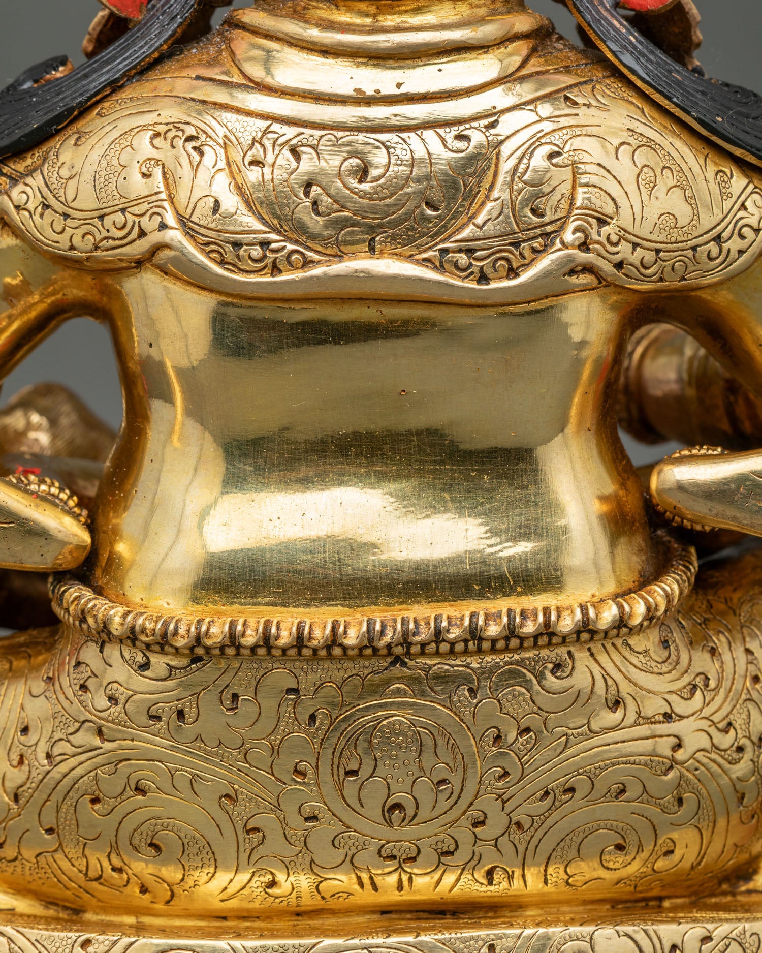 Red Dzambhala Statue | Powerful Buddhist Wealth Deity