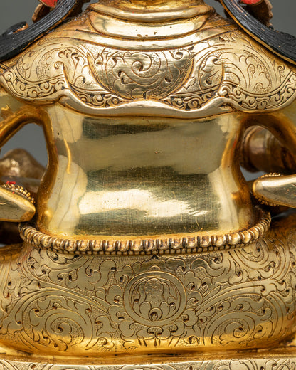 Red Dzambhala Statue | Powerful Buddhist Wealth Deity