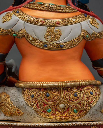 Vibrant Dzambhala Statue | The Guardian of Wealth and Fortune