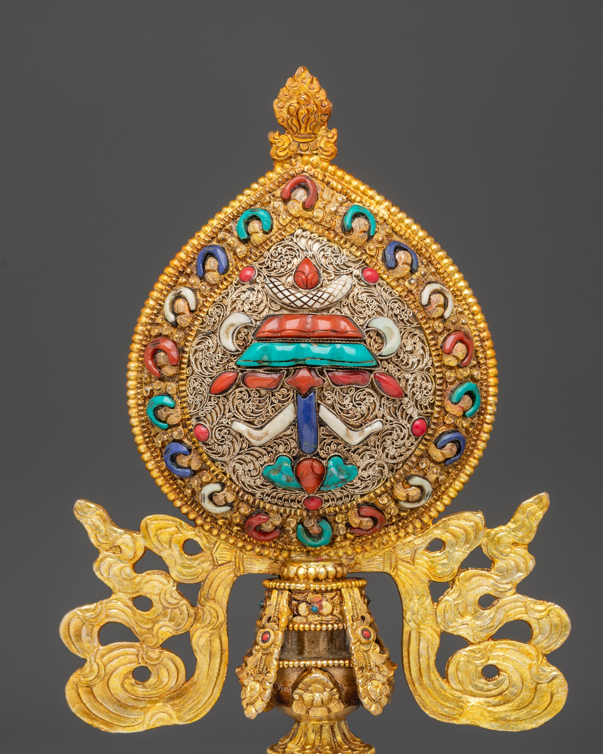 Ashtamangala Set | Sacred Eight Auspicious Symbols for Buddhist Altars