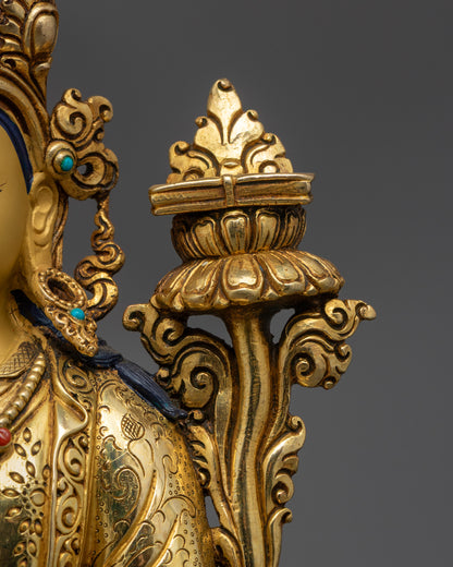 Buddhist King Trisong Detsen Statue for Home Decor | Nepalese Statues