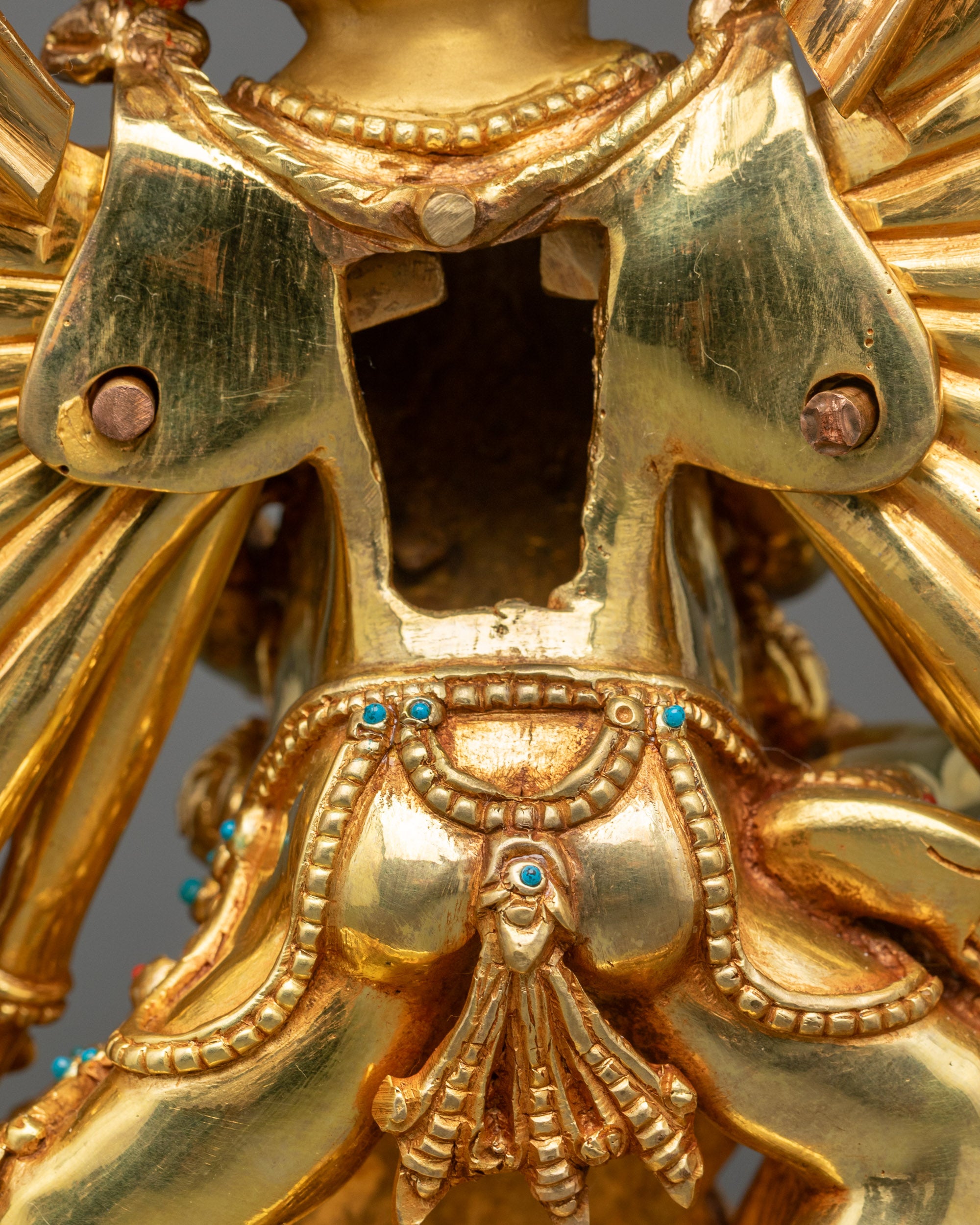 Handcrafted Yamantaka with Consort Statue | Buddhist Tantra Art