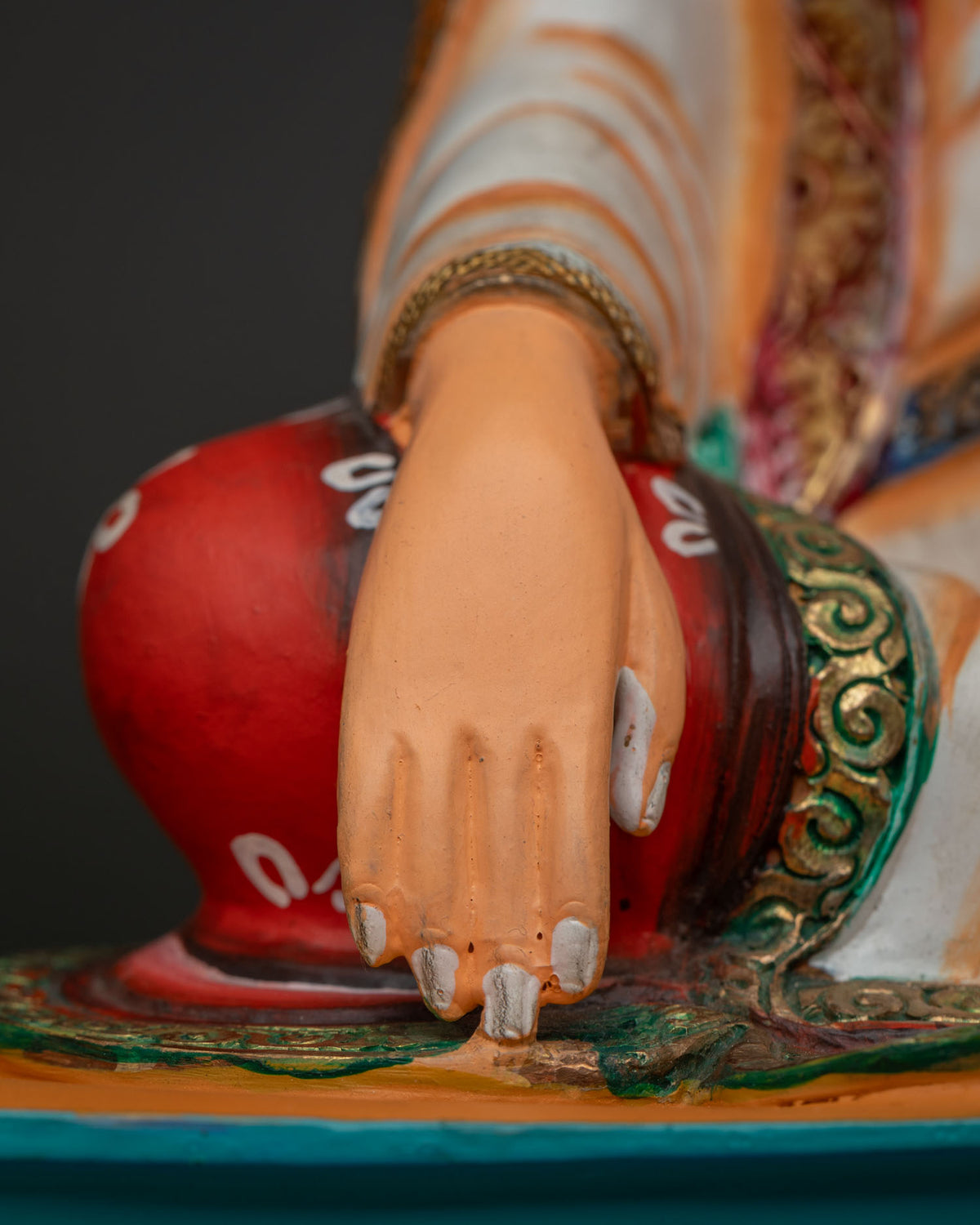 Hand-painted Marpa Statue Set | Revered Kagyu Lineage Founders
