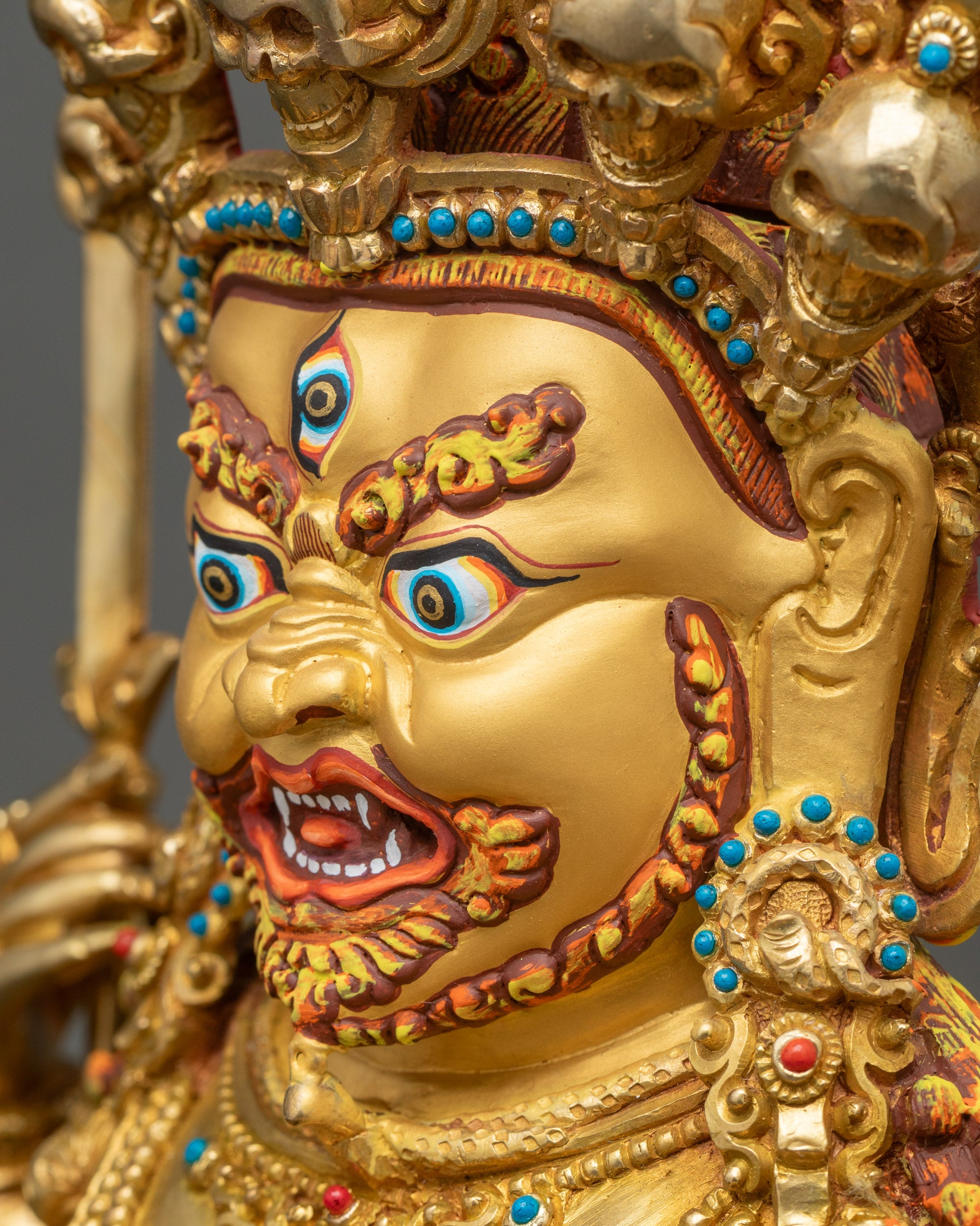 Buddhist Hayagriva Statue | Handmade Copper Art from Nepal