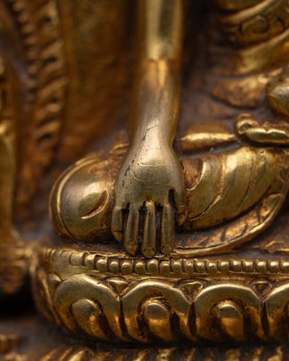 Seated Shakyamuni Buddha – Copper Altar and Meditation Statue