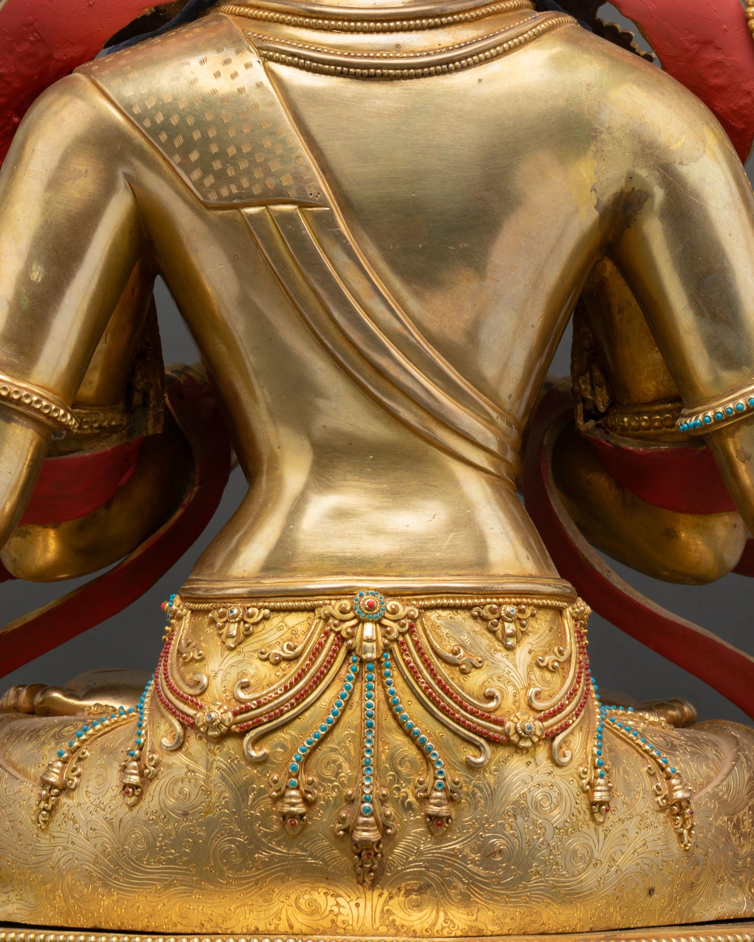 31 Inch Tall Chenrezig Statue | Handmade Large-Size Buddhist Sculpture