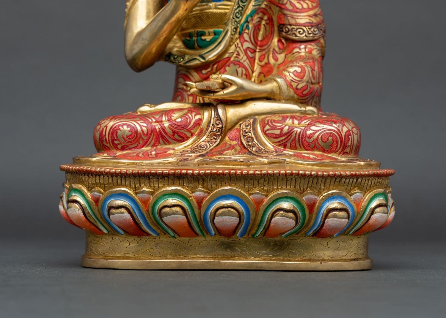 Lama Tsongkhapa Statue Set – Authentic Tibetan Art