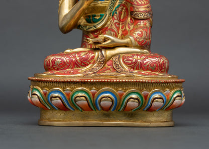 Lama Tsongkhapa Statue Set – Authentic Tibetan Art