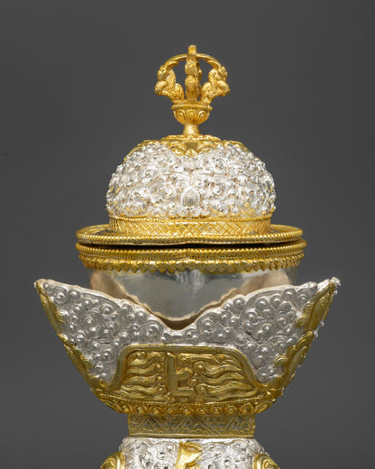 Ritual Kapala Set | Ornate Himalayan Skull Cups for Meditation