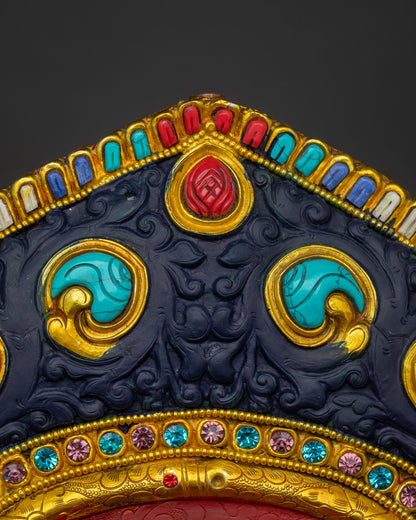 Indoor Ganesh on Throne Statue | Traditional Buddhist Art of Nepal