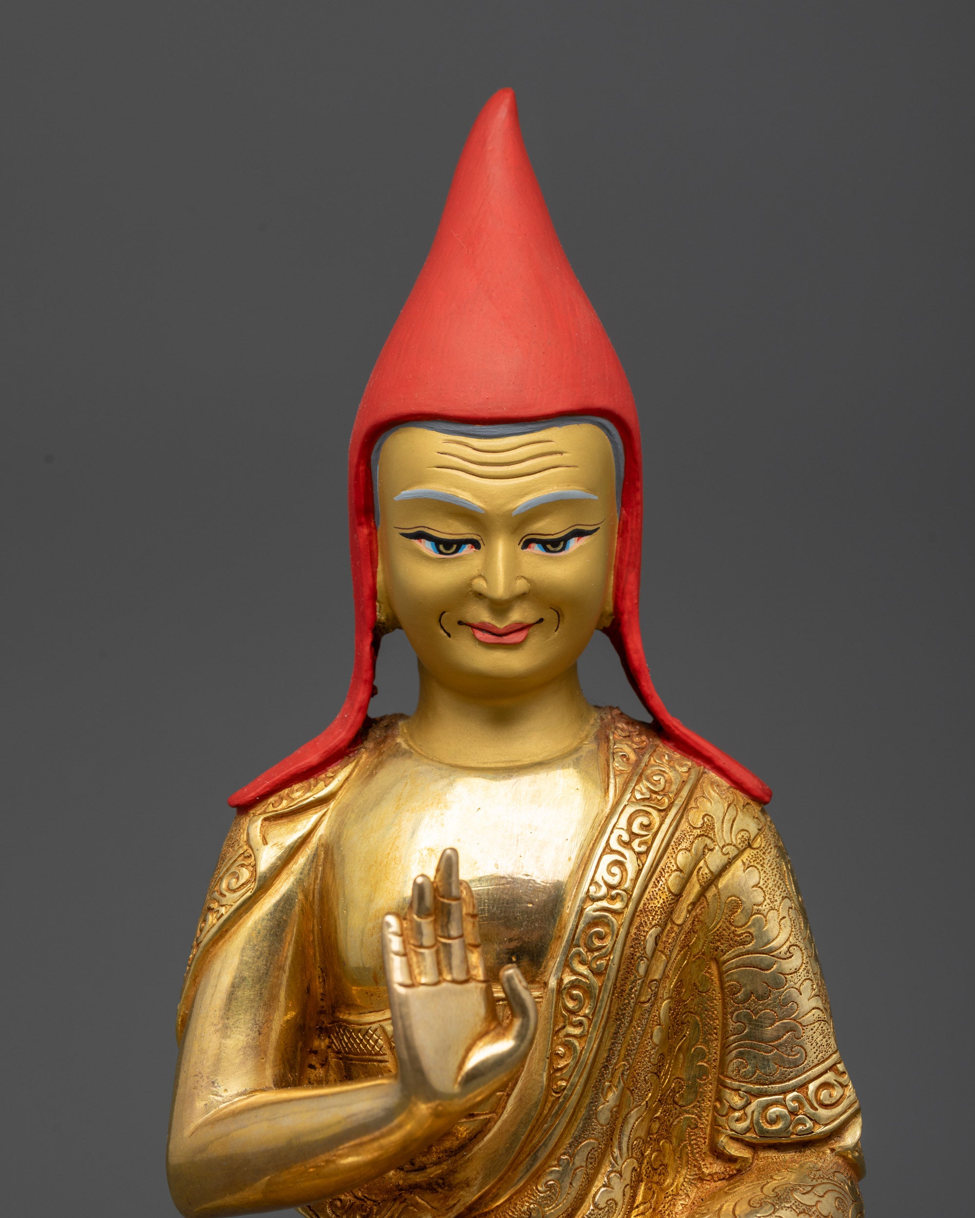 24K Gold-Gilded Tsokye Dorje Set | Traditional Lost-Wax Casted Statues