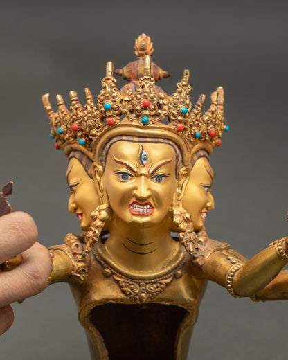 Handcrafted Kalachakra Statue | Anuttarayoga Tantra Deity Sculpture