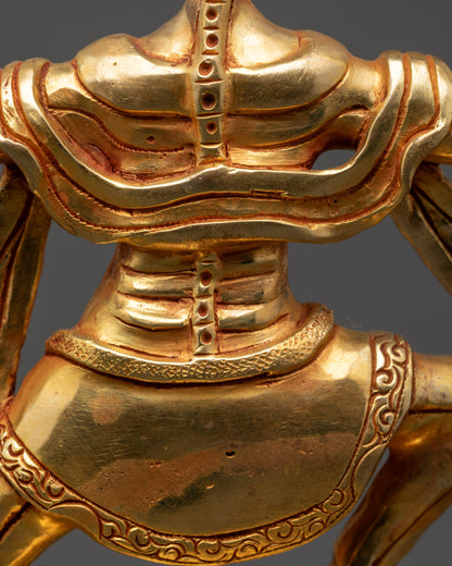 Statue of Dancing Chitipati | Sacred Buddhist Artwork from Nepal