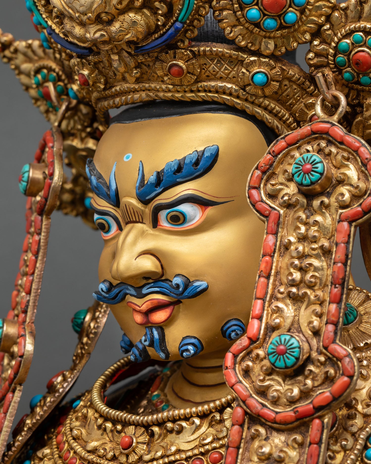 Large Dzambhala Statue | Traditional Buddhist Sacred Artwork