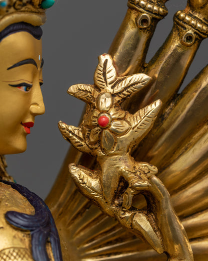 1000-Armed Chenrezig Statue | Vajrayana Bodhisattva of Compassion