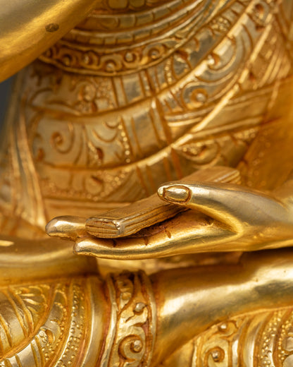 Lama Tsongkhapa Statue Set | Handmade Himalayan Sculptures