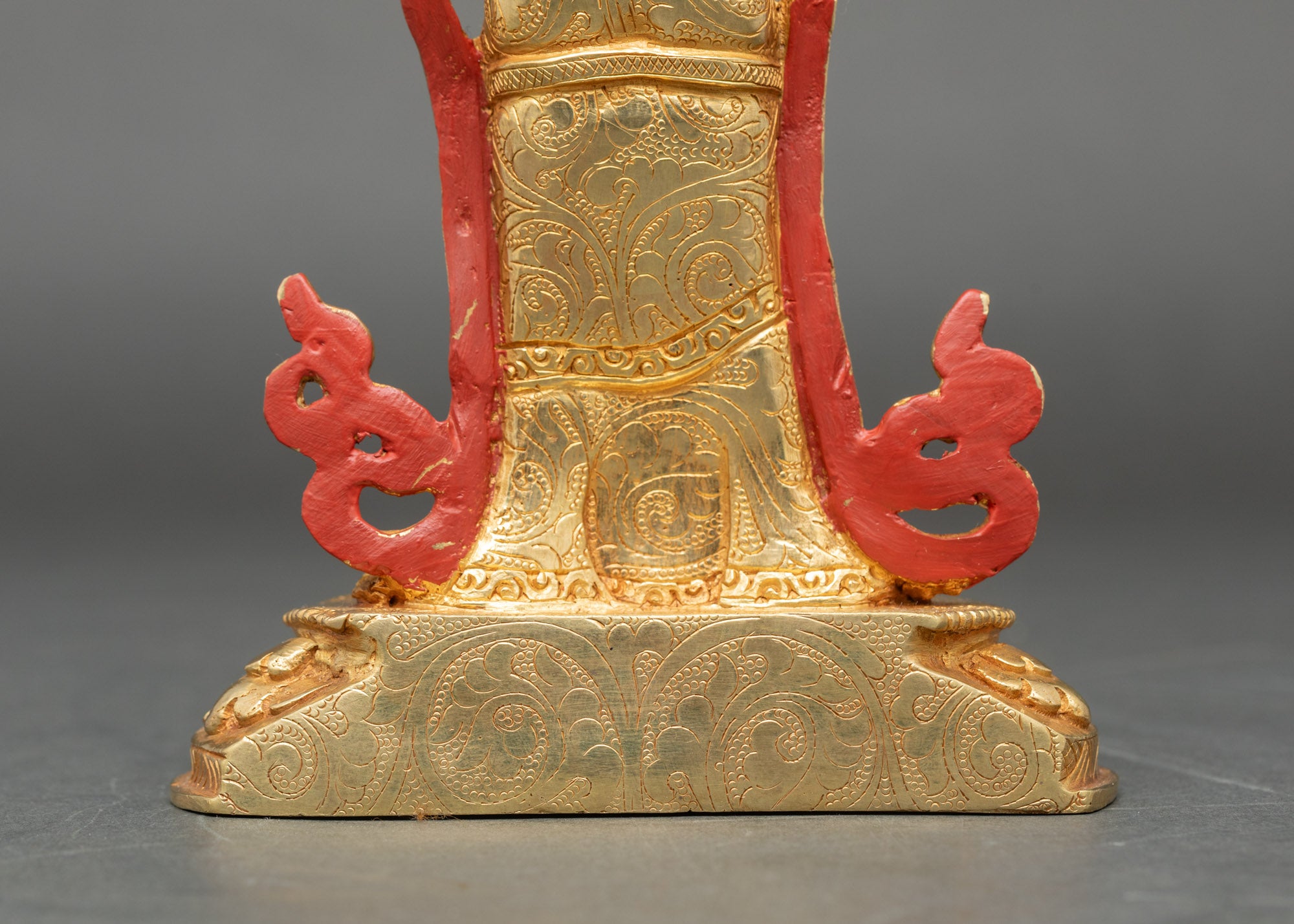 Guru Padmasambhava Statue with Ornate Throne | Buddhist Art & Decor