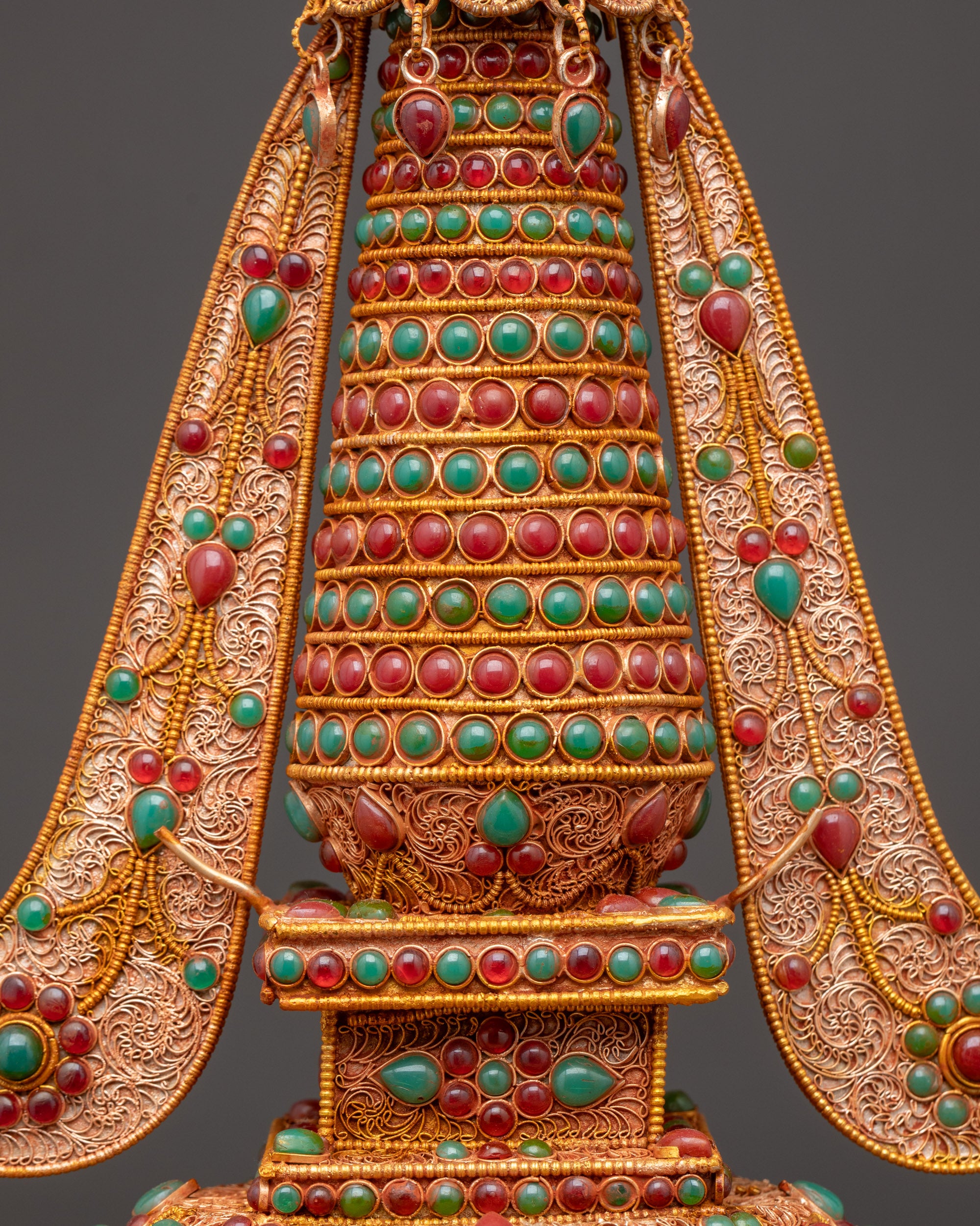 Buy Buddhist Ritual Stupa | Handcrafted Tibetan Shrine Ornament Nepal