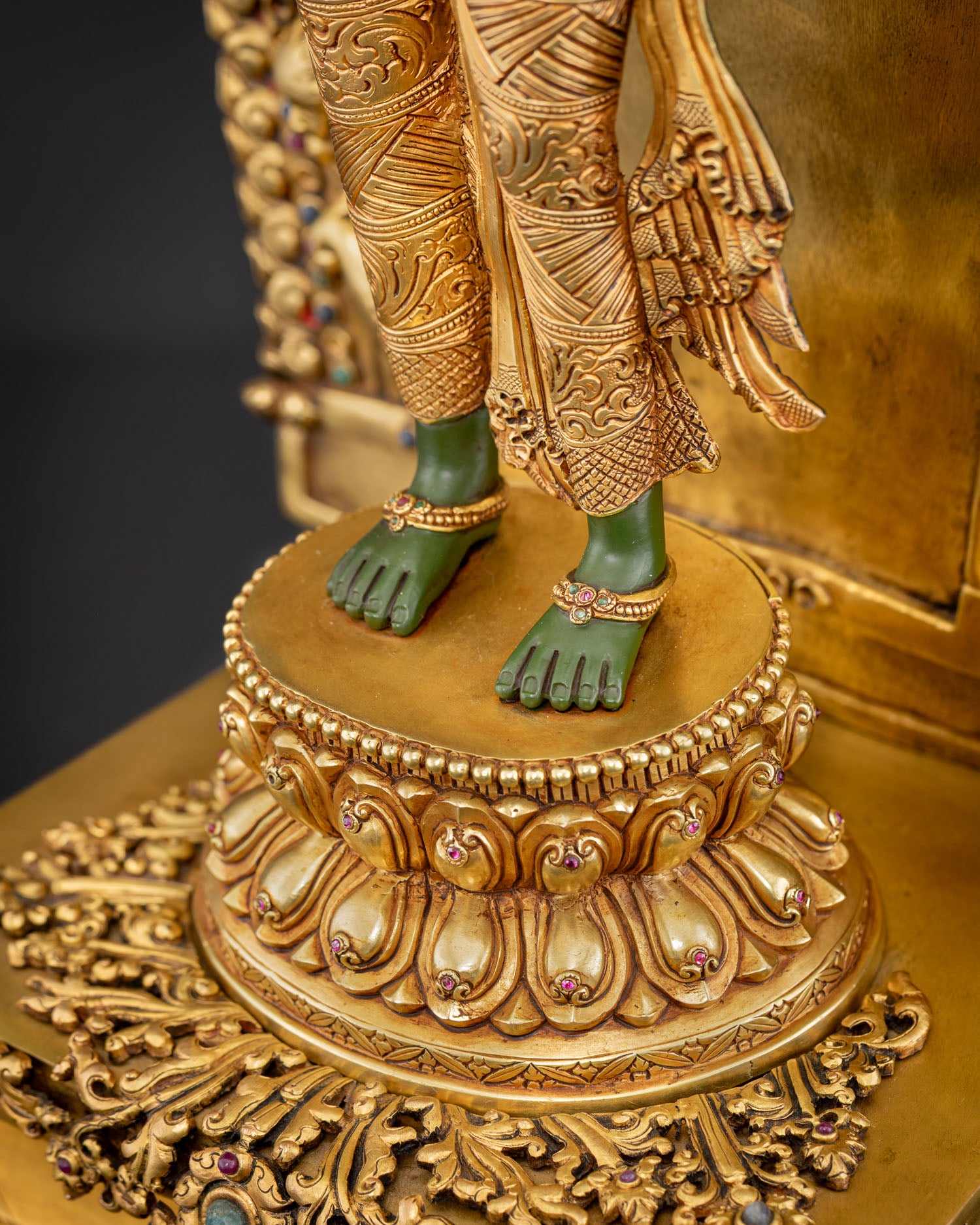 Standing Green Tara Statue | Calm Presence of Compassion