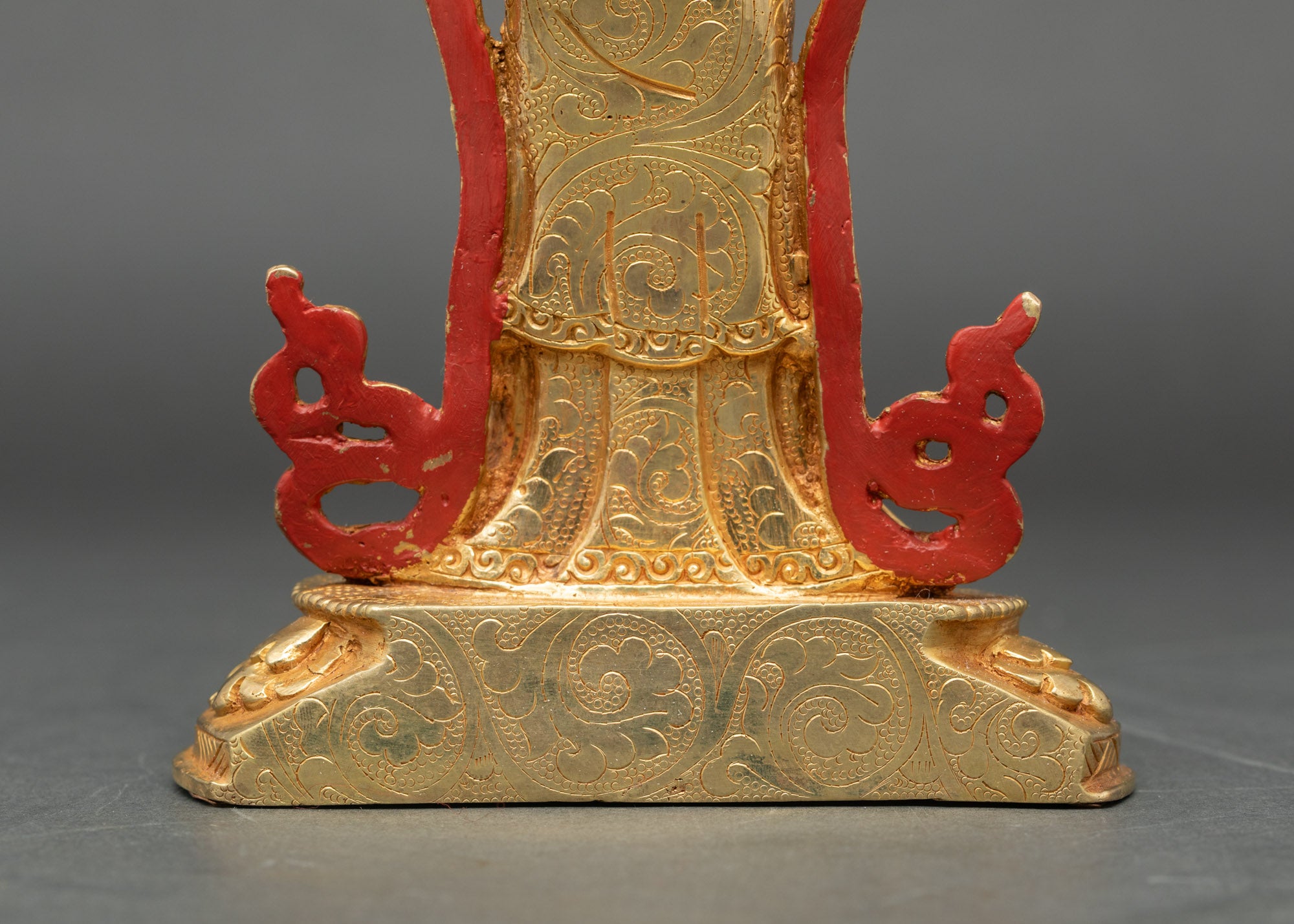 Guru Padmasambhava Statue with Ornate Throne | Buddhist Art & Decor