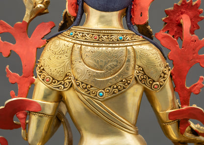 Peaceful Green Tara – Handcrafted Sculpture for Inner Clarity