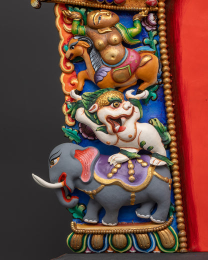 Statue of Guru Padmasambhava on Beautiful Throne | Master of Tantra