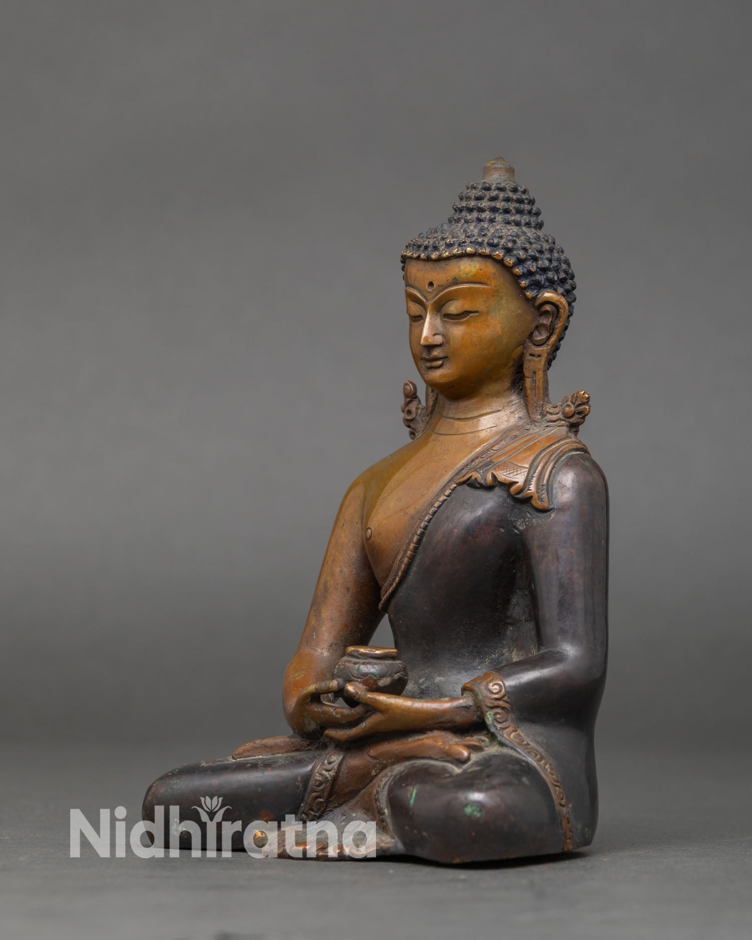 Five Dhyani Buddhas Statue | Himalayan Vajrayana Spiritual Altar Set