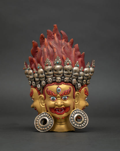 14-armed Mahakala Yab-Yum Statue | Tantric Manifestation of Mahakala