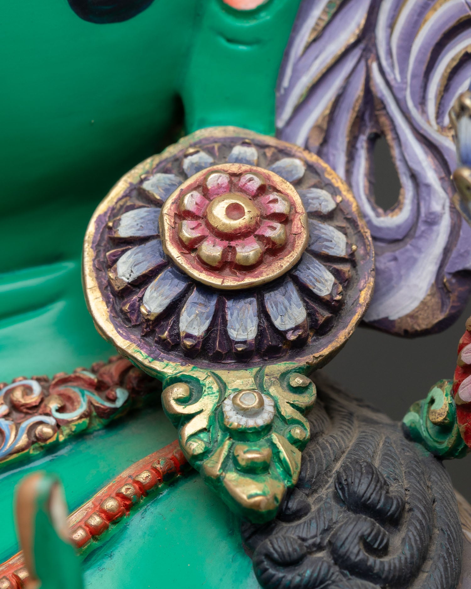 Green Tara Statue | Female Bodhisattva Buddhist Icon