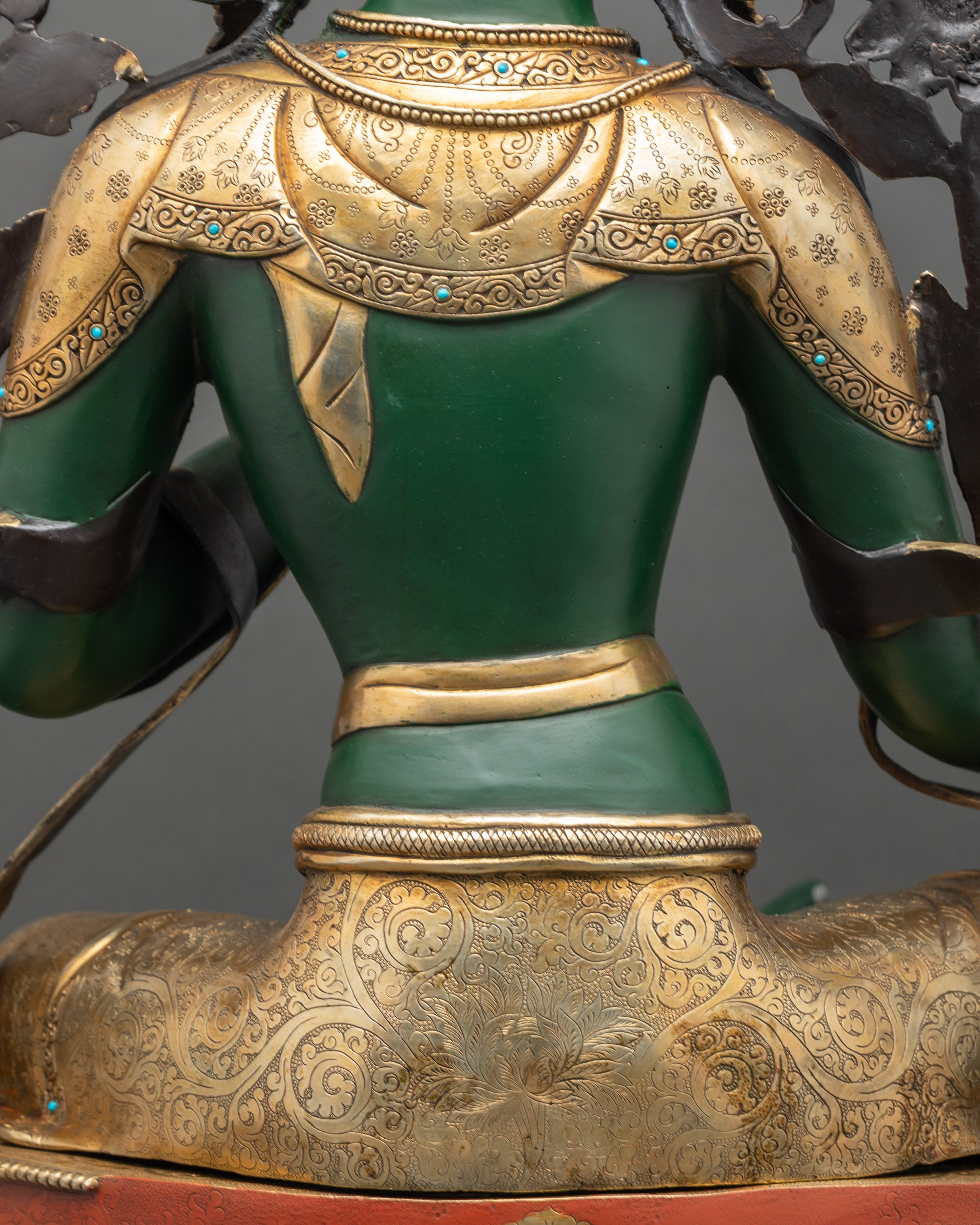 Savior Mother Green Tara Statue | Hand-painted Goddess of Compassion